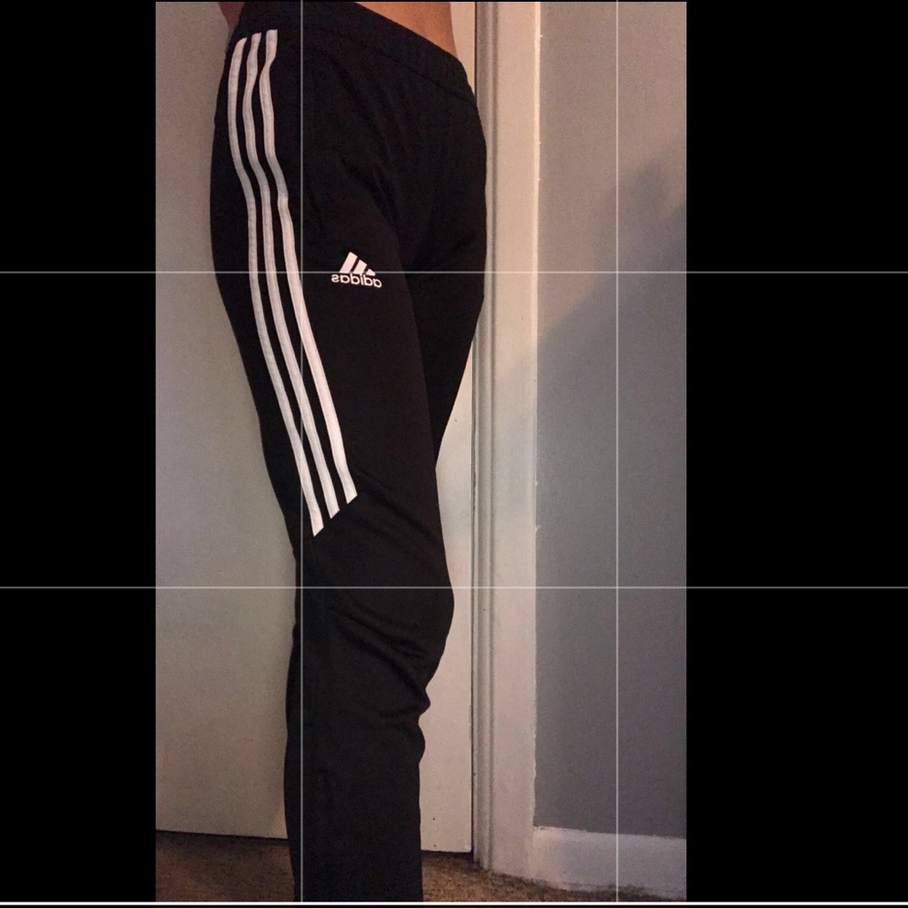 adidas half stripe sweatpants